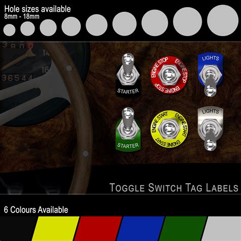 Car Toggle Switch Labels