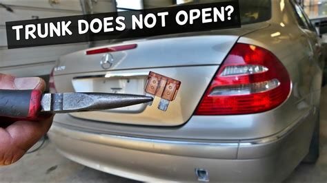 Car Trunk Will Not Open