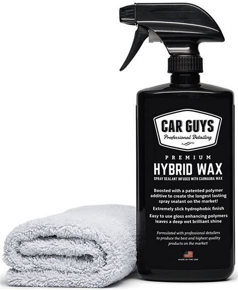 car wax cars with a sealant