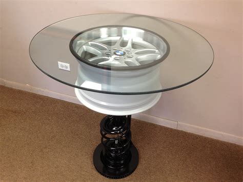Car Wheel Side Table