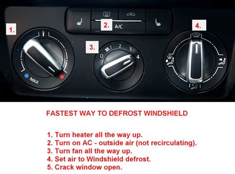 Car Windshield Defrost Button