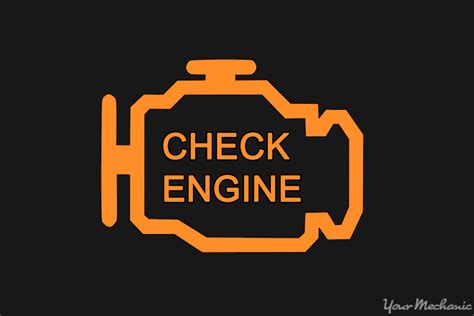 Car with check engine light