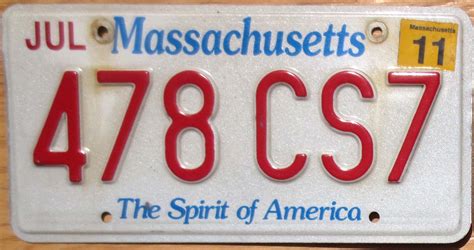Car with Massachusetts License Plate