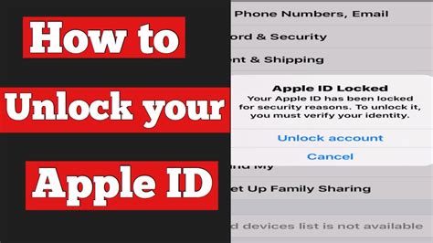 Unlock Disabled Apple ID Restore your Apple ID when it's Locked for Security Reasons