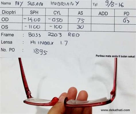 Mengenal & Cara Membaca Resep Kacamata Dari Dokter Mata YouTube