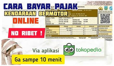 Cara Bayar Pajak Motor Online Melalui Marketplace Tokopedia
