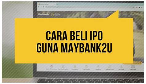 How To Apply Online IPO (Initial Public Offering) in Malaysia via