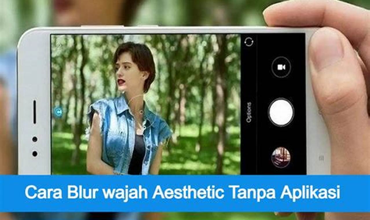 cara blur wajah aesthetic tanpa aplikasi