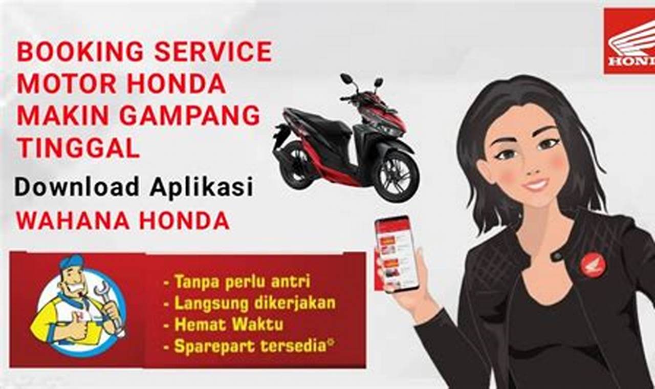 cara booking service motor honda