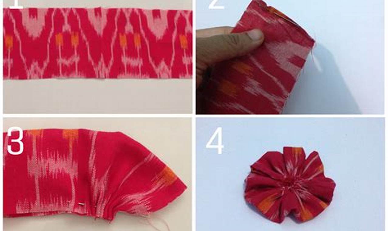 cara buat pita dari kain