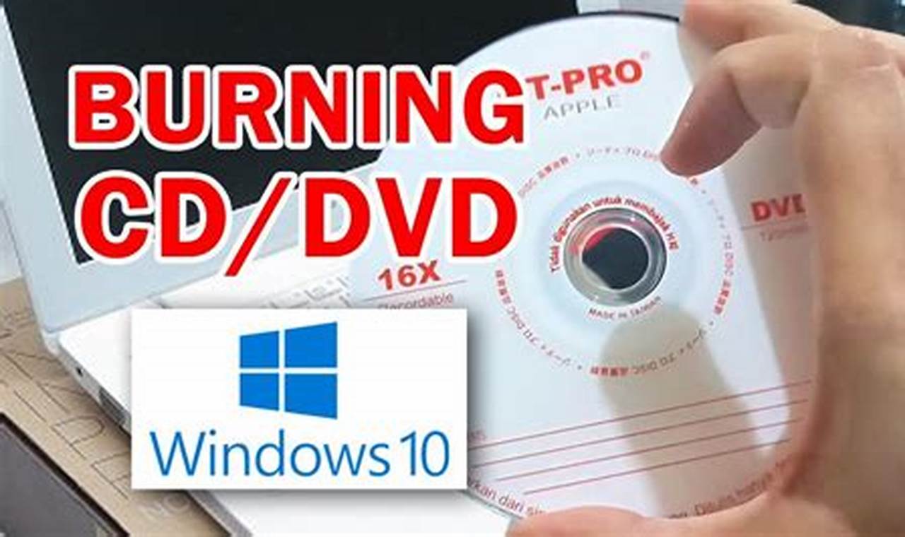 cara burning cd windows 10