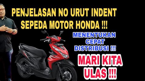 Cara Cek Indent Motor Honda