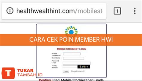 Cara Cek Poin Member Hwi