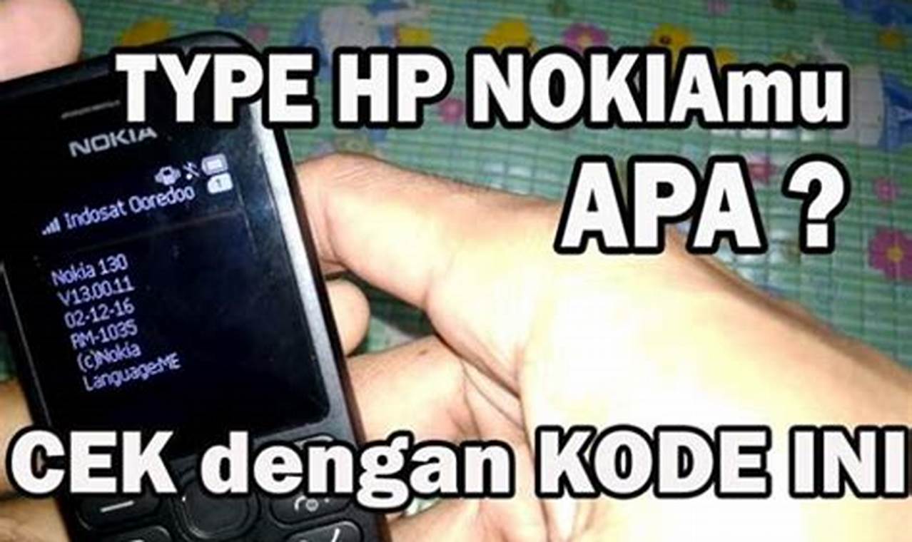 Cara Cek Tipe HP Nokia Lumia