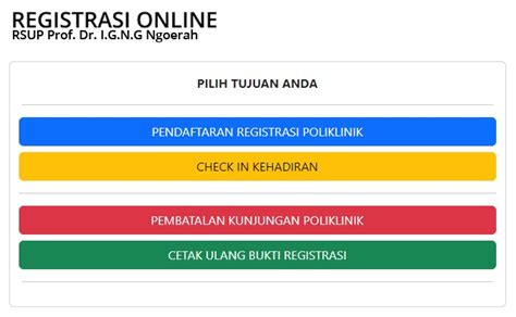 Cara Daftar Online Sanglah