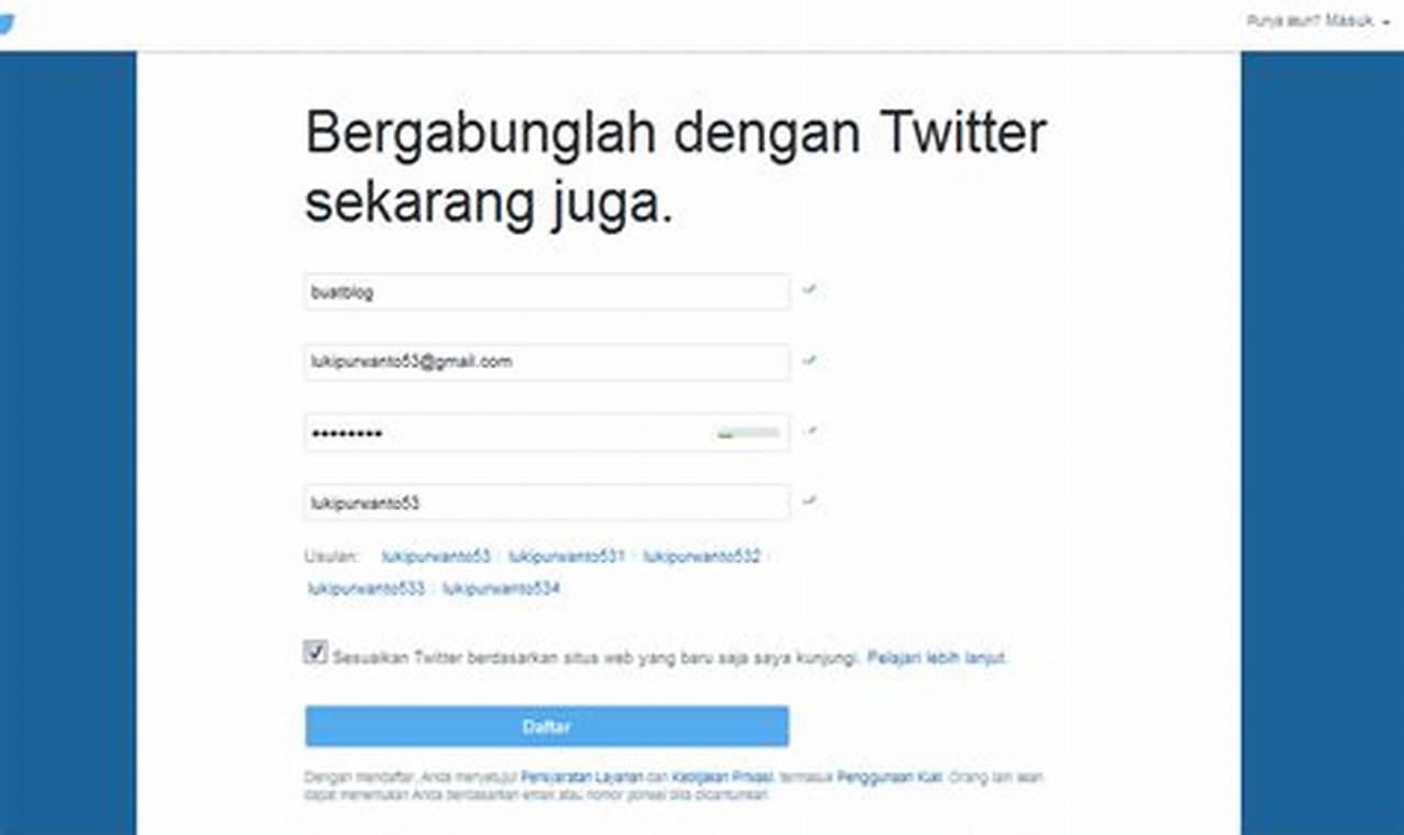 Cara Mudah Mendaftar Twitter untuk Pemula