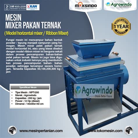 Memahami Cara Kerja Mesin Mixer Pakan Ternak untuk Peternakan yang Sukses