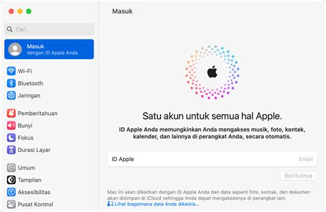 Masuk dengan ID Apple Anda Apple Support