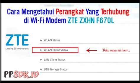 Cara Melihat Pengguna Wifi ZTE