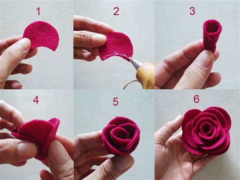 Cara Mudah Membuat Bunga Mawar Dari Flanel Funcolor Craft
