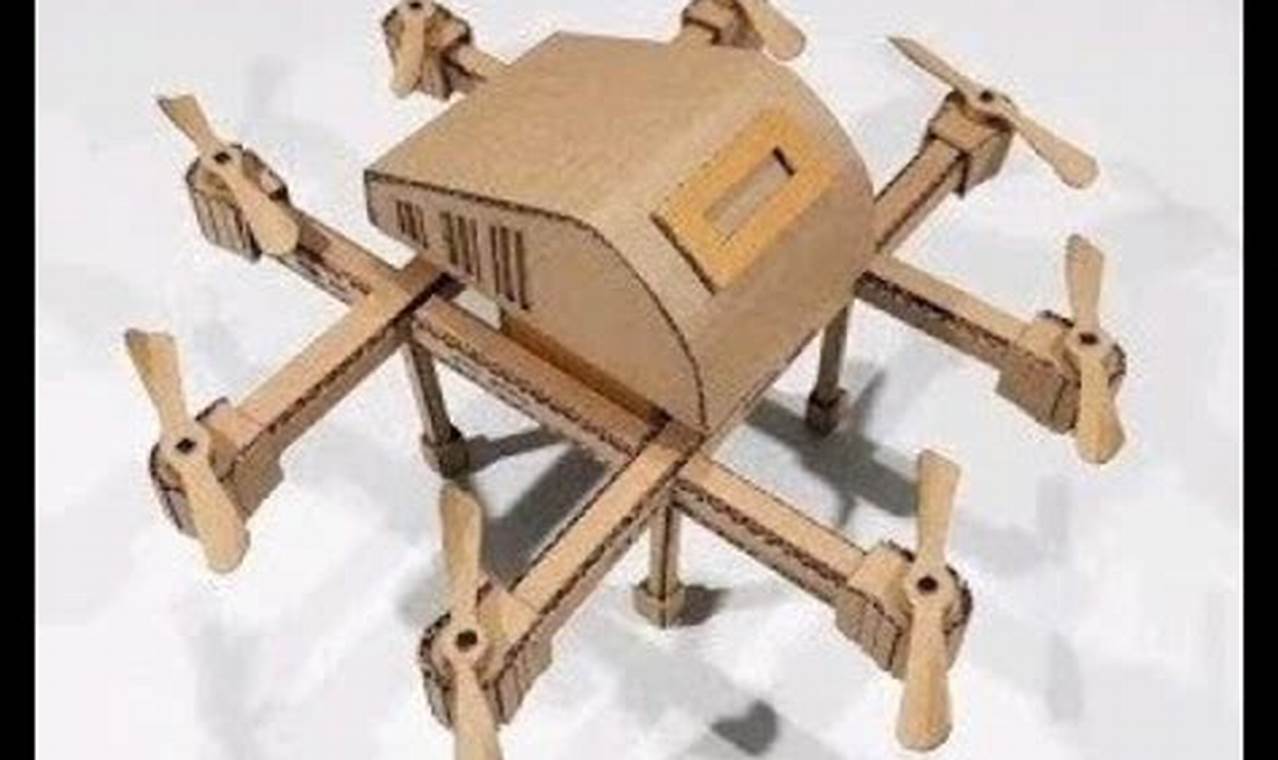 cara membuat drone dari kardus