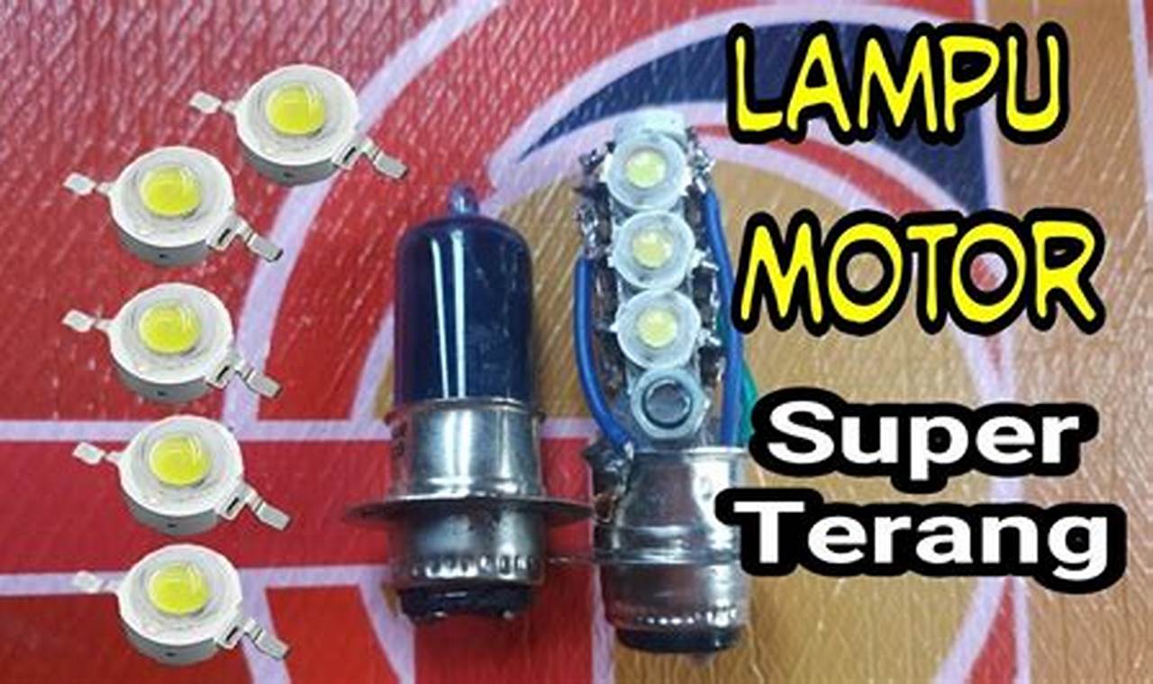 cara membuat lampu led motor 12 volt