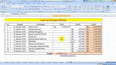 Cara Mudah Membuat Laporan Keuangan Sederhana dengan Microsoft Excel