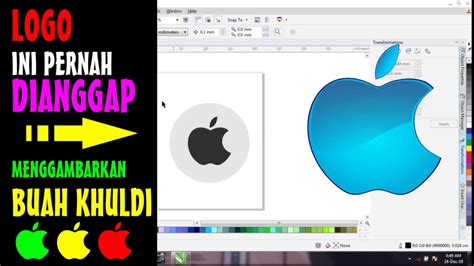 Tutorial CorelDRAW Cara Membuat Logo Apple YouTube