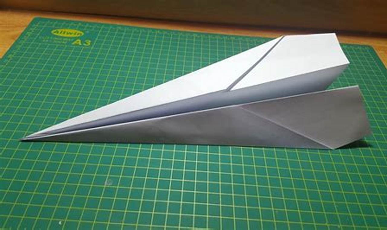 cara membuat origami kapal terbang laju
