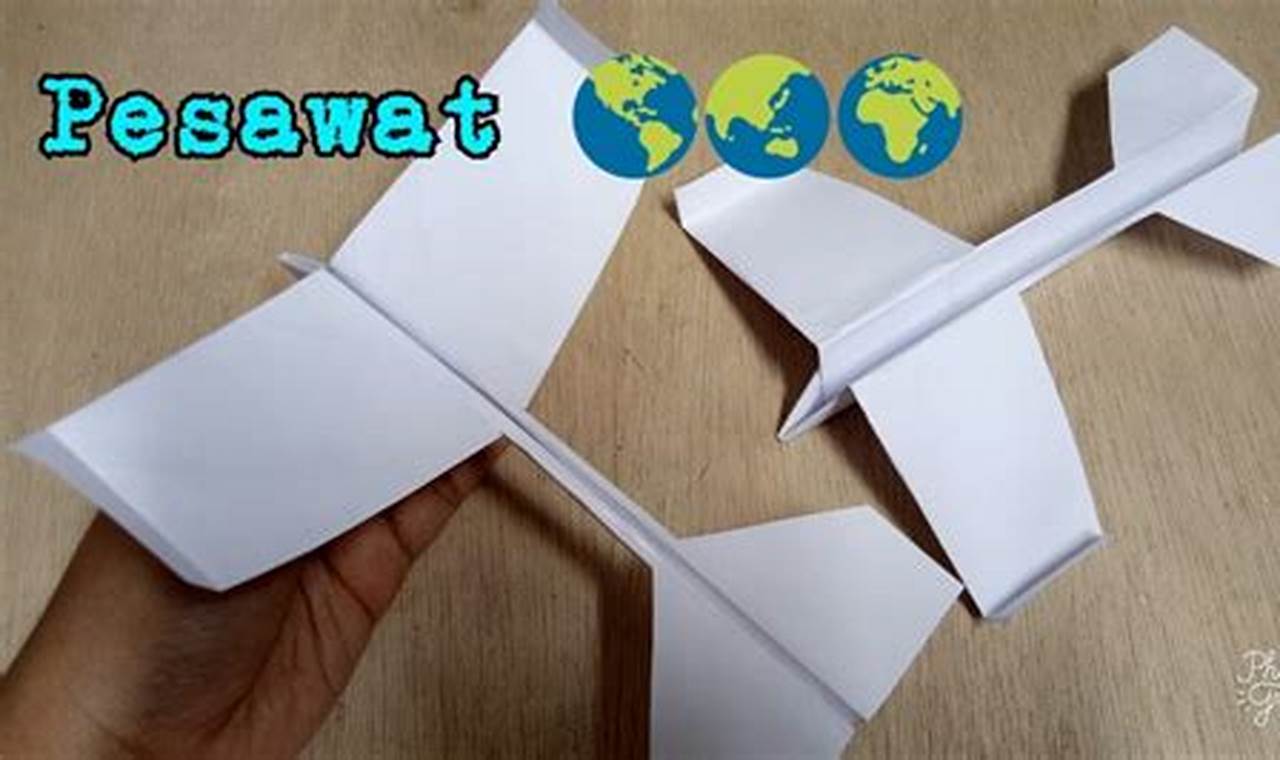 cara membuat pesawat terbang dari kertas