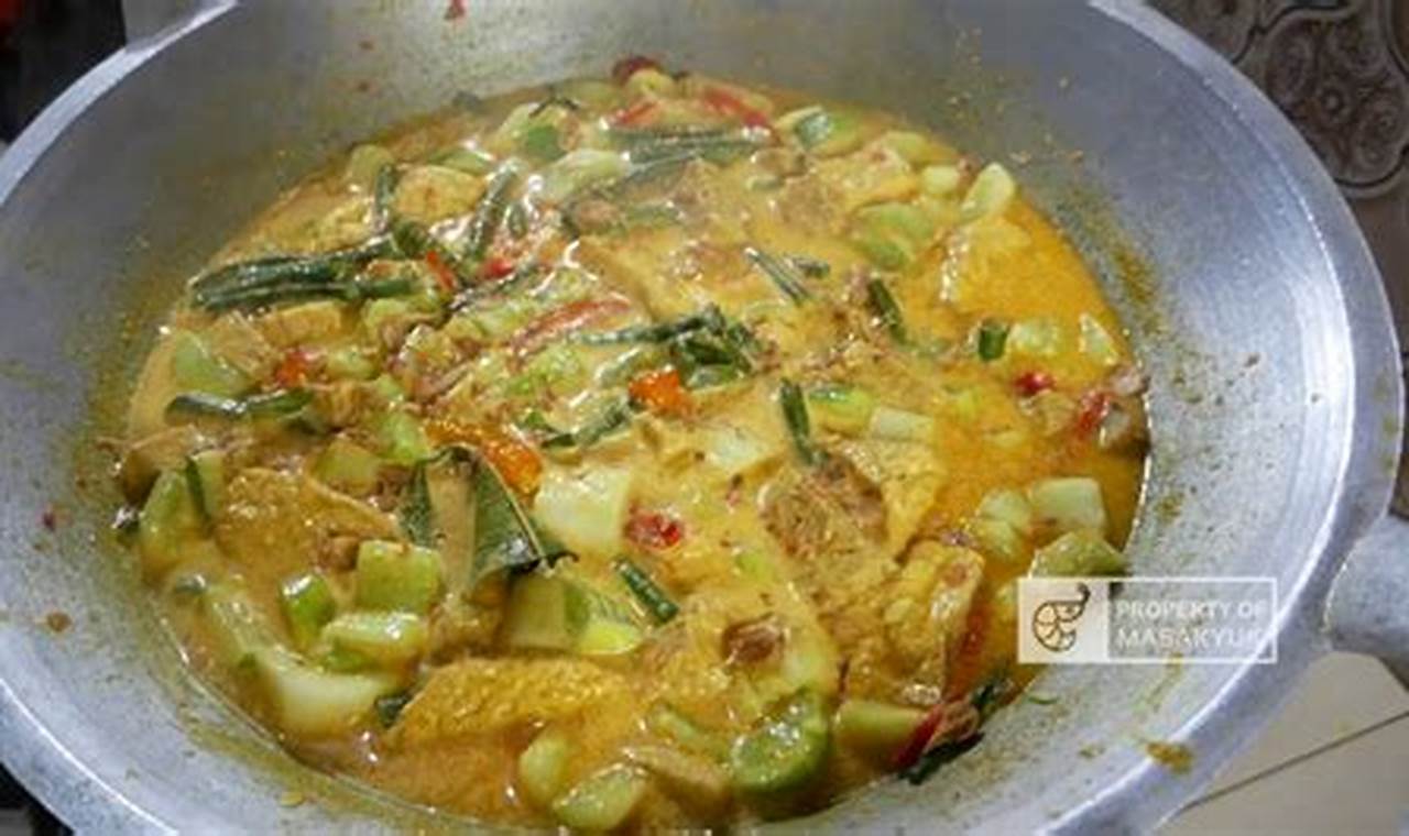 Resep Rahasia Sayur Timun Santan yang Menggugah Selera!