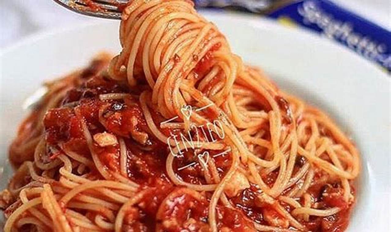 cara membuat spageti