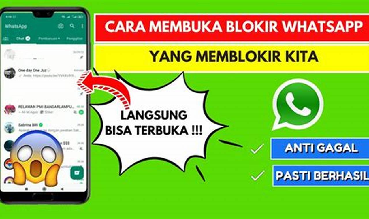 Cara Ampuh Buka Blokir Whatsapp yang Memblokir Kita