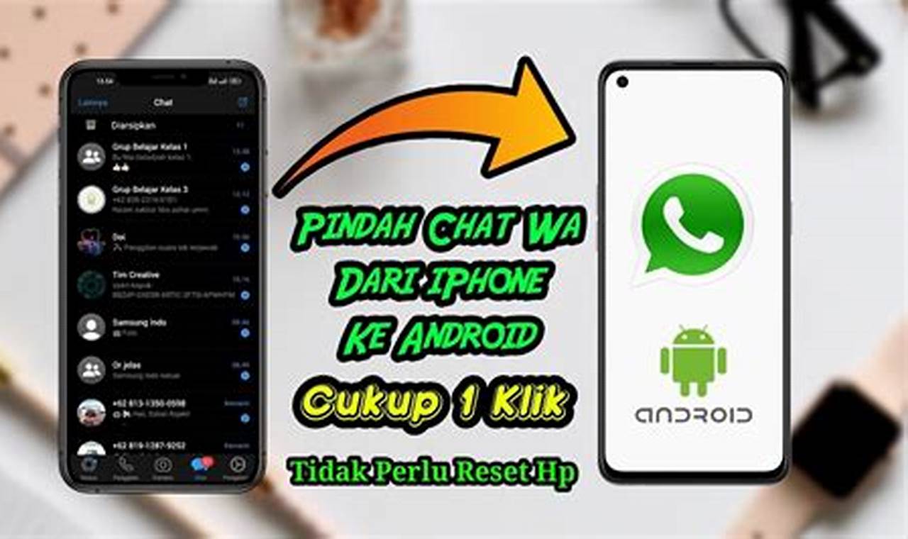 cara memindahkan whatsapp dari iphone ke android