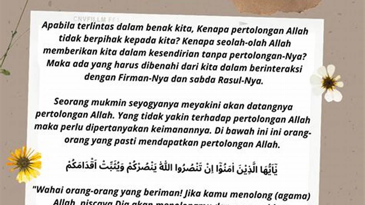 Cara Mohon Pertolongan Allah: Panduan Langkah demi Langkah