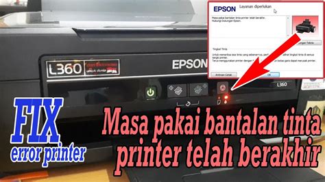 Cara Memperbaiki Bantalan Printer Epson L360