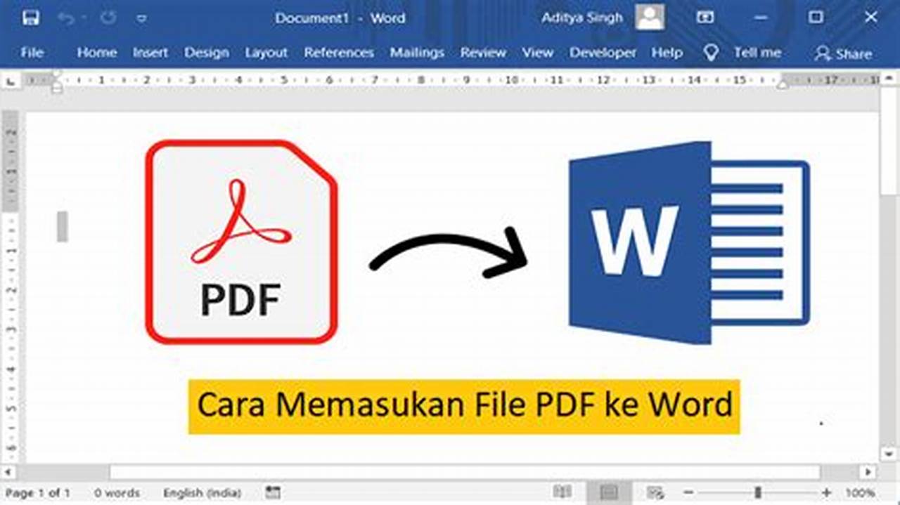 Cara Praktis Menambah File PDF ke Word: Panduan Lengkap untuk Kolaborasi Efektif