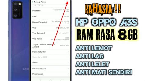 CARA MENAMBAH RAM DI HP OPPO A3S TANPA ROOT. YouTube