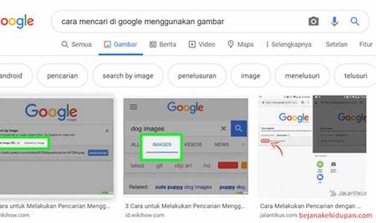 cara mencari di google dengan gambar