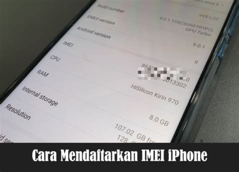 Cara Mendaftarkan Imei Iphone Bm