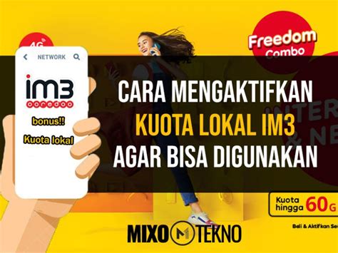 Cara Mengaktifkan Kuota Lokal Tri