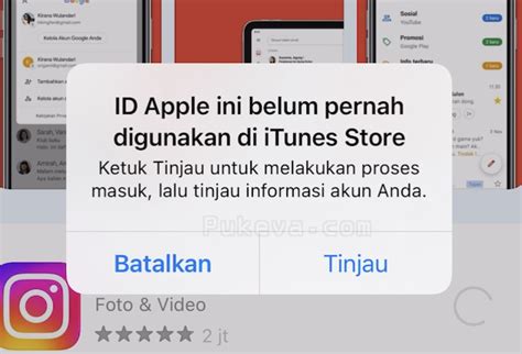 Cara Mengatasi ID Apple ini belum pernah digunakan di iTunes Store PUKEVA