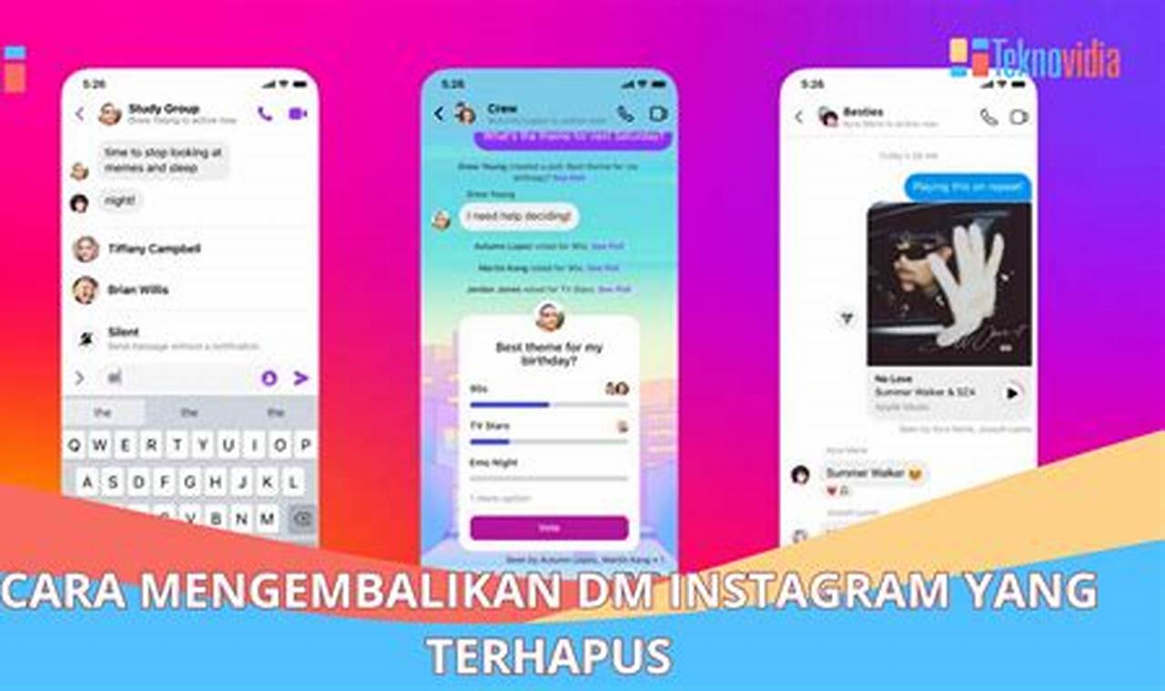 Cara Ampuh Kembalikan DM Instagram yang Terhapus