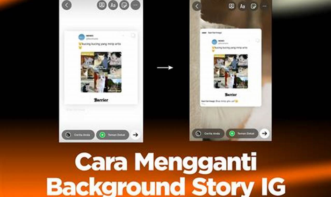 cara mengganti background story instagram android tanpa aplikasi