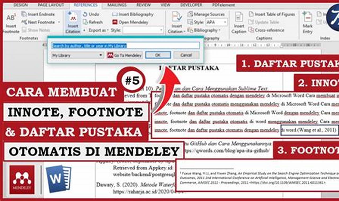 Cara Mudah Menggunakan Mendeley di MS Word untuk Riset