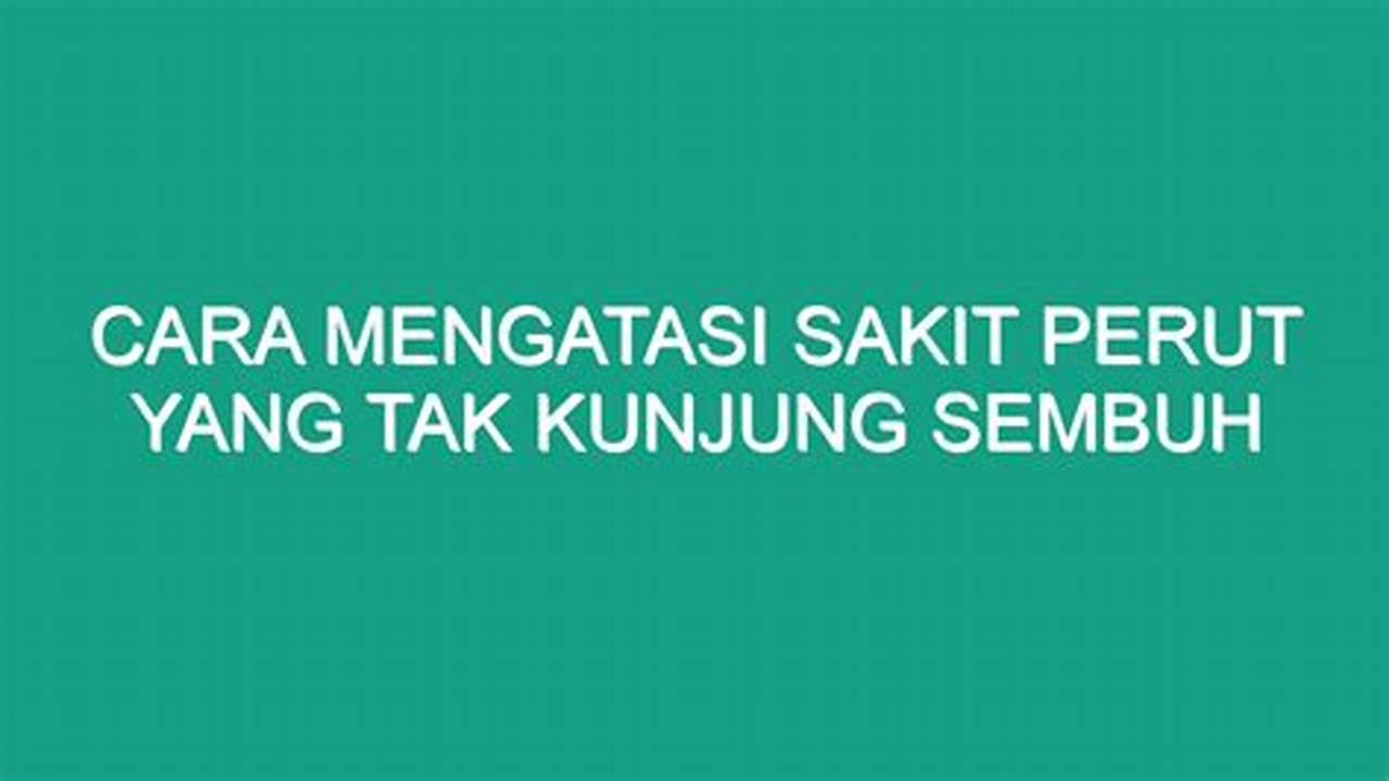 Rahasia Mengatasi Sakit Menahun: Temuan dan Wawasan Mencengangkan