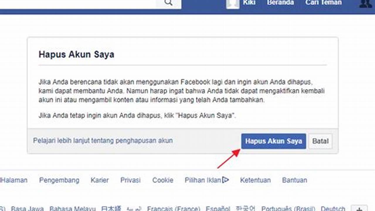 Panduan Lengkap: Cara Mudah Menghapus Akun Facebook Permanen
