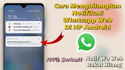 Cara Menghilangkan Notifikasi Online Pop Up WhatsApp di HP Android