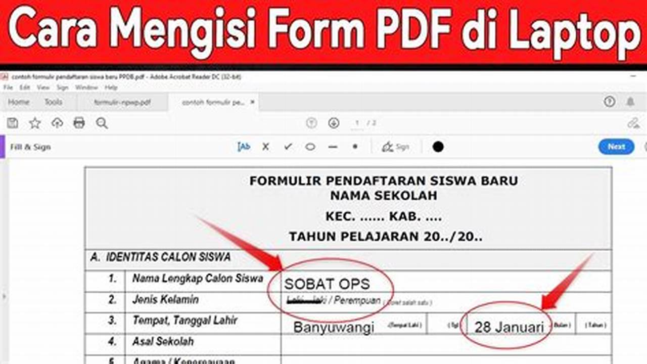 Cara Mudah Mengisi Formulir PDF di Laptop