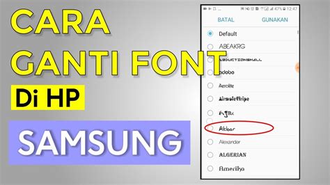 Cara Mengubah Ukuran Font Di Hp Samsung Dengan Mudah
